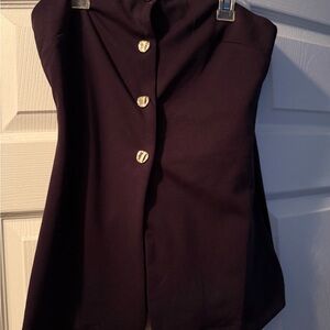 H&M Deep Purple Strapless Top